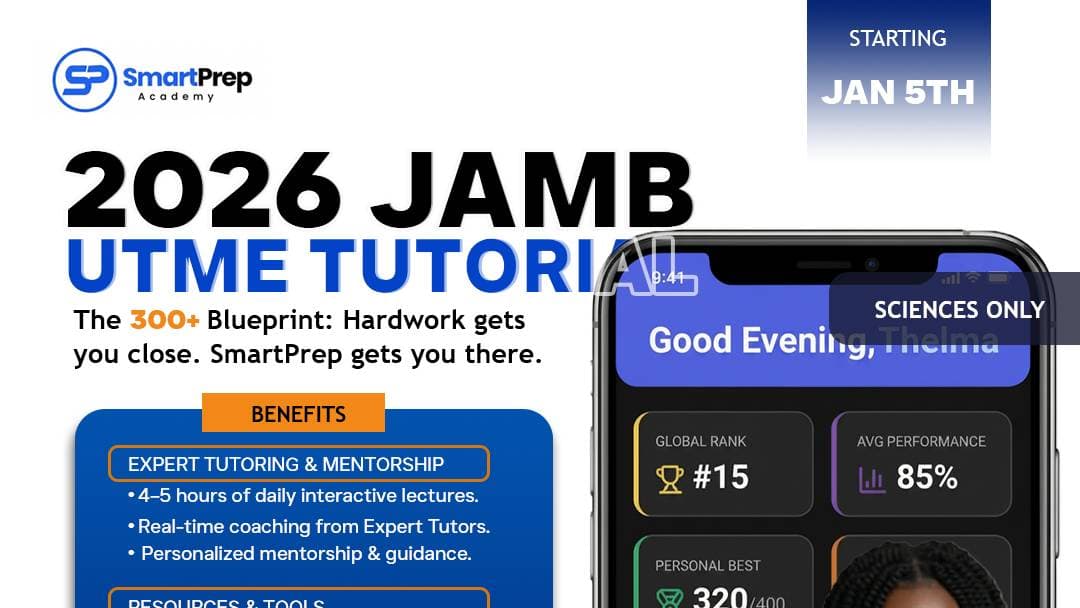 JAMB 2026 FREE CLASSES